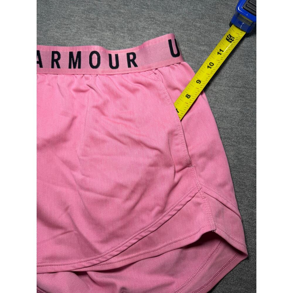 Under Armour Women’s Athletic Shorts-Large/Pink/Loose/Running/Gym/Pockets - Picture 11 of 12